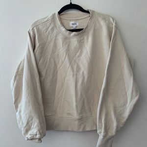 Cream cotton sweatshirt